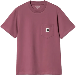 Carhartt WIP Womens Pocket T Shirt Dusty Fuchsia