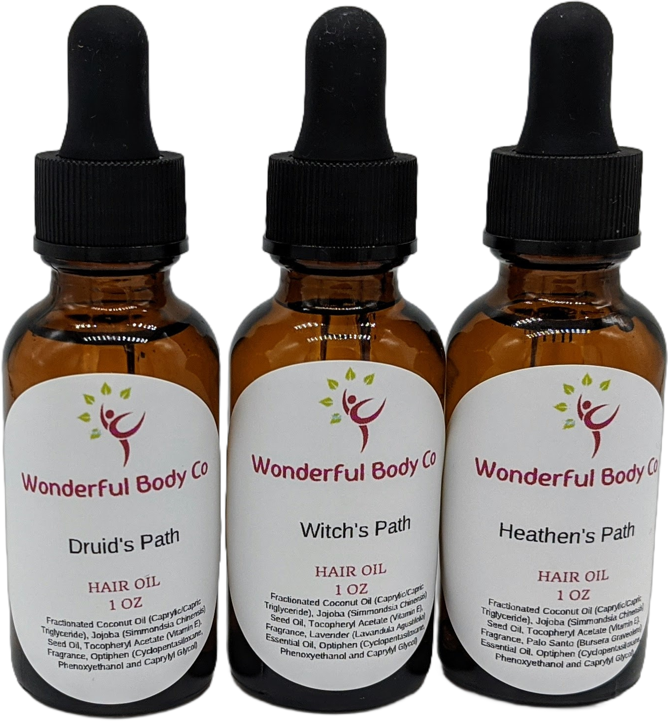 Three Pagans and a Cat Hair and Beard Oil, Druid&#39;s Heathen&#39;s Witch&#39;s Path, Podcast Inspired Unisex Pagan Fragrance Lavender Scent Anti frizz