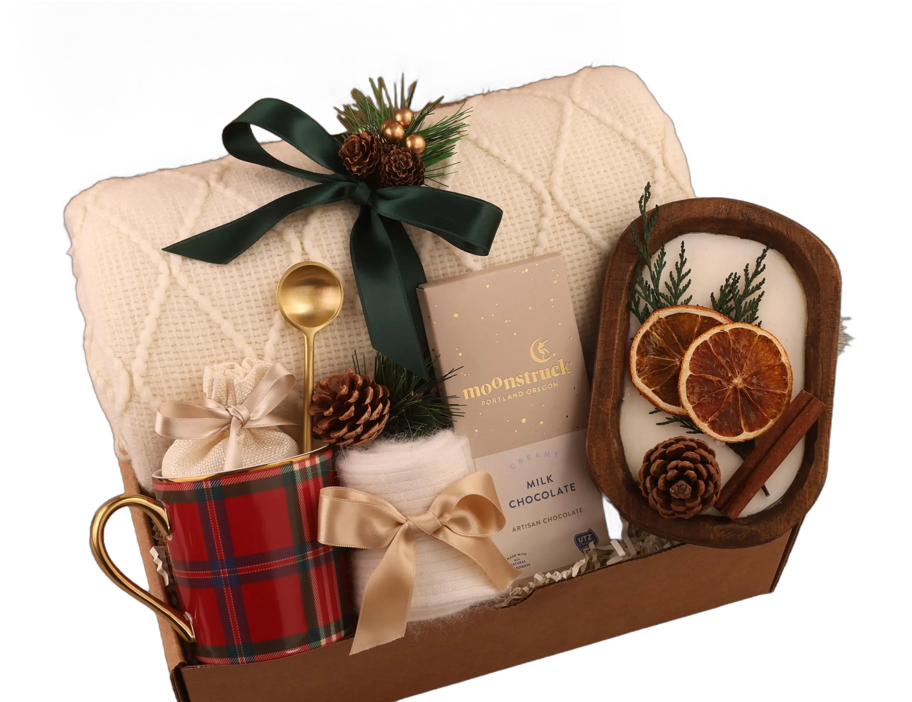 Spa Gift Box for Women with Personalized Card, Pampering Hygge Gift Box for Her, Best Summer Birthday Gift for Best Friend