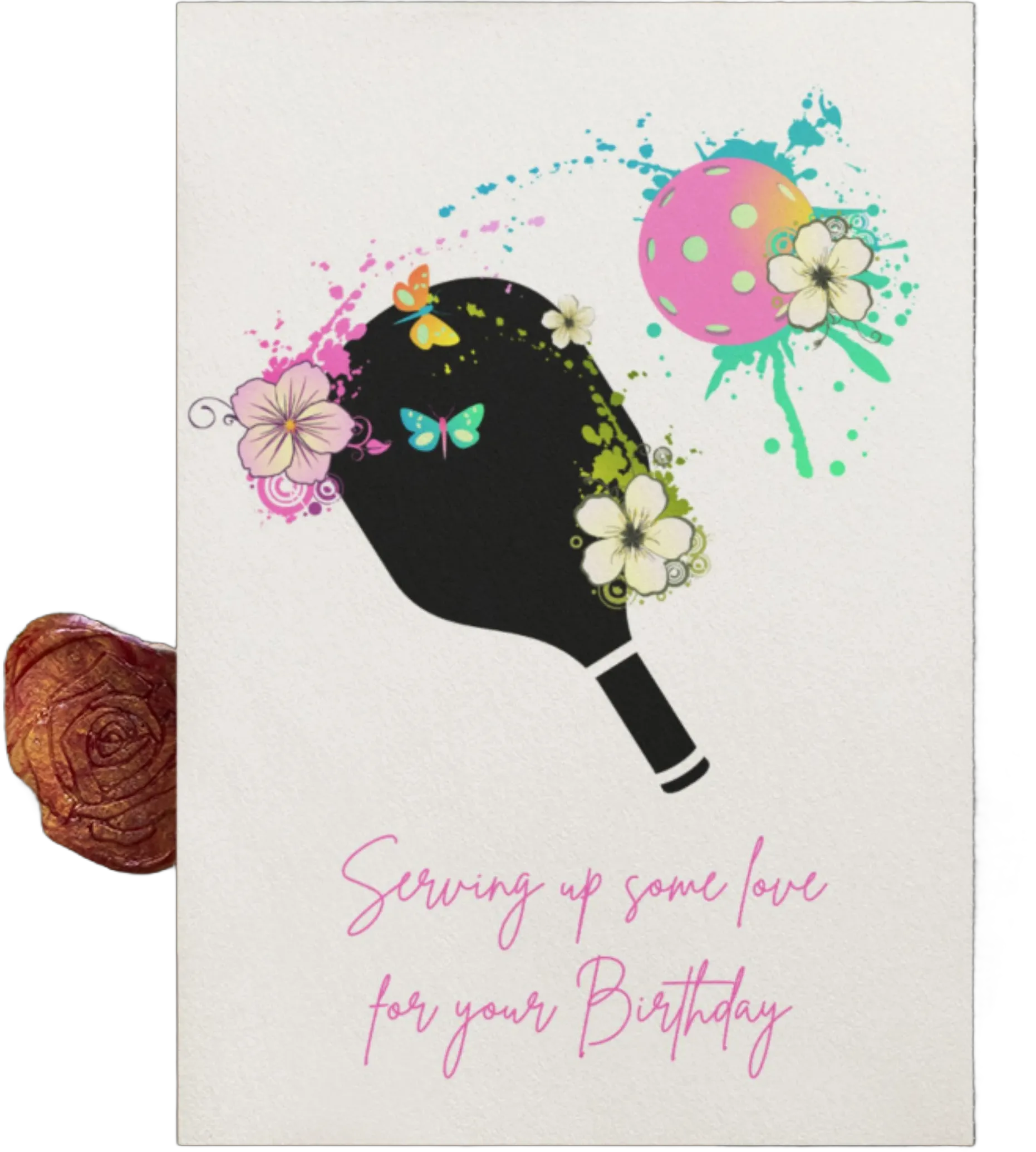 Pickleball Birthday Card Template, Mather&#39;s day Pickleball card, Canva Editable, PDF, JPG, PNG | Printable