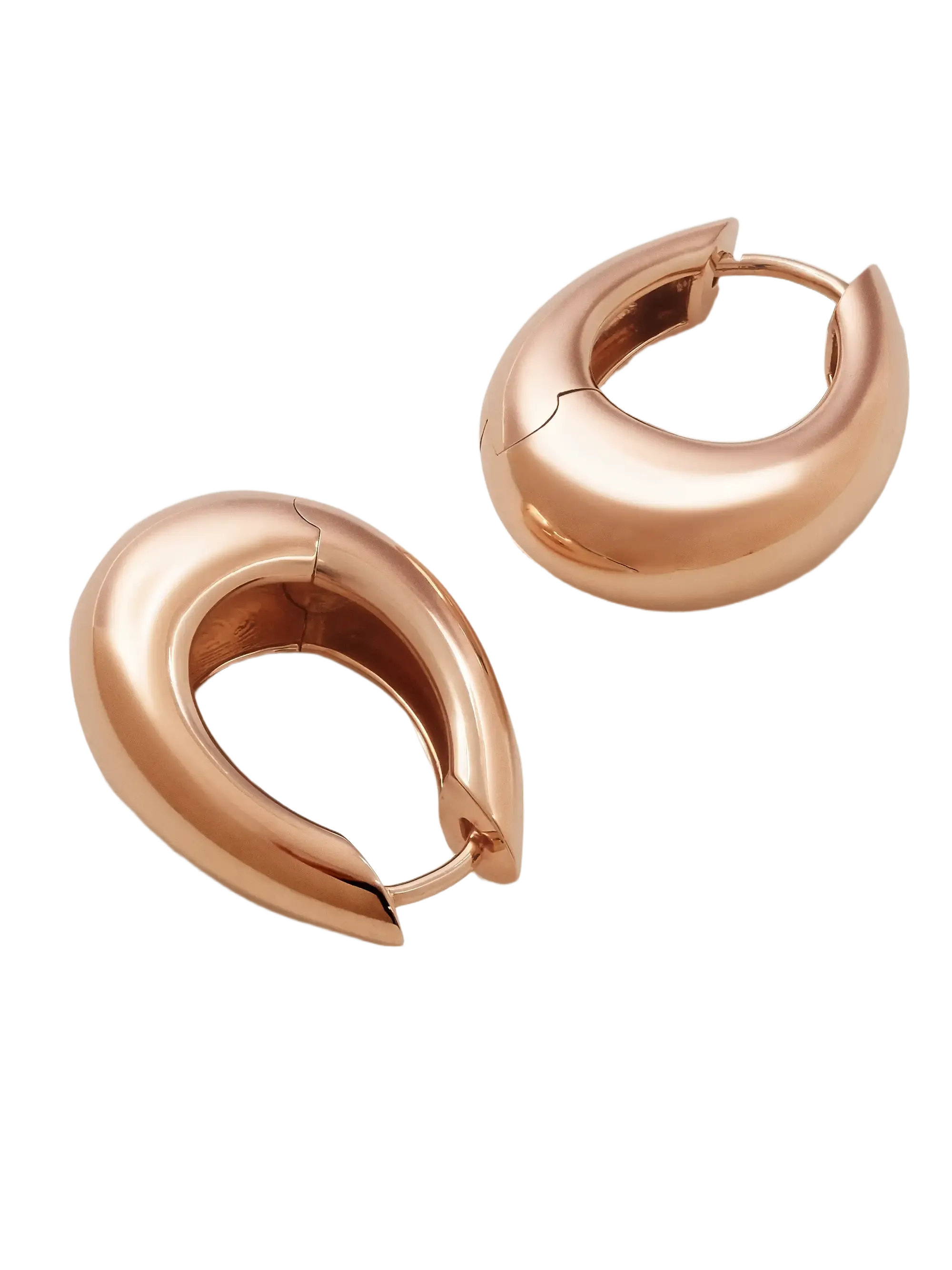 Chakra Icon 18-karat rose gold hoop earrings