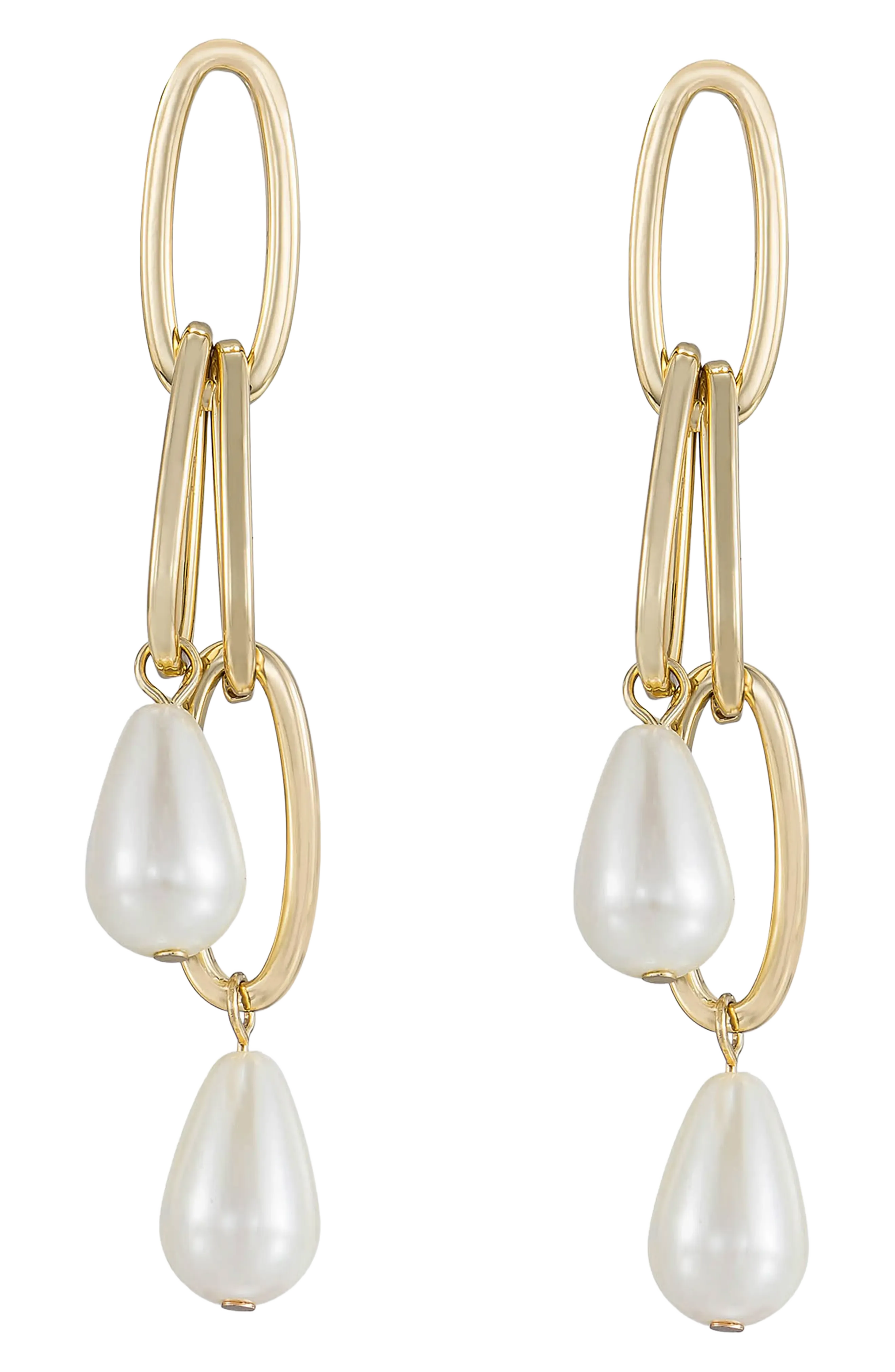 Ettika Freshwater Pearl Drop Earrings