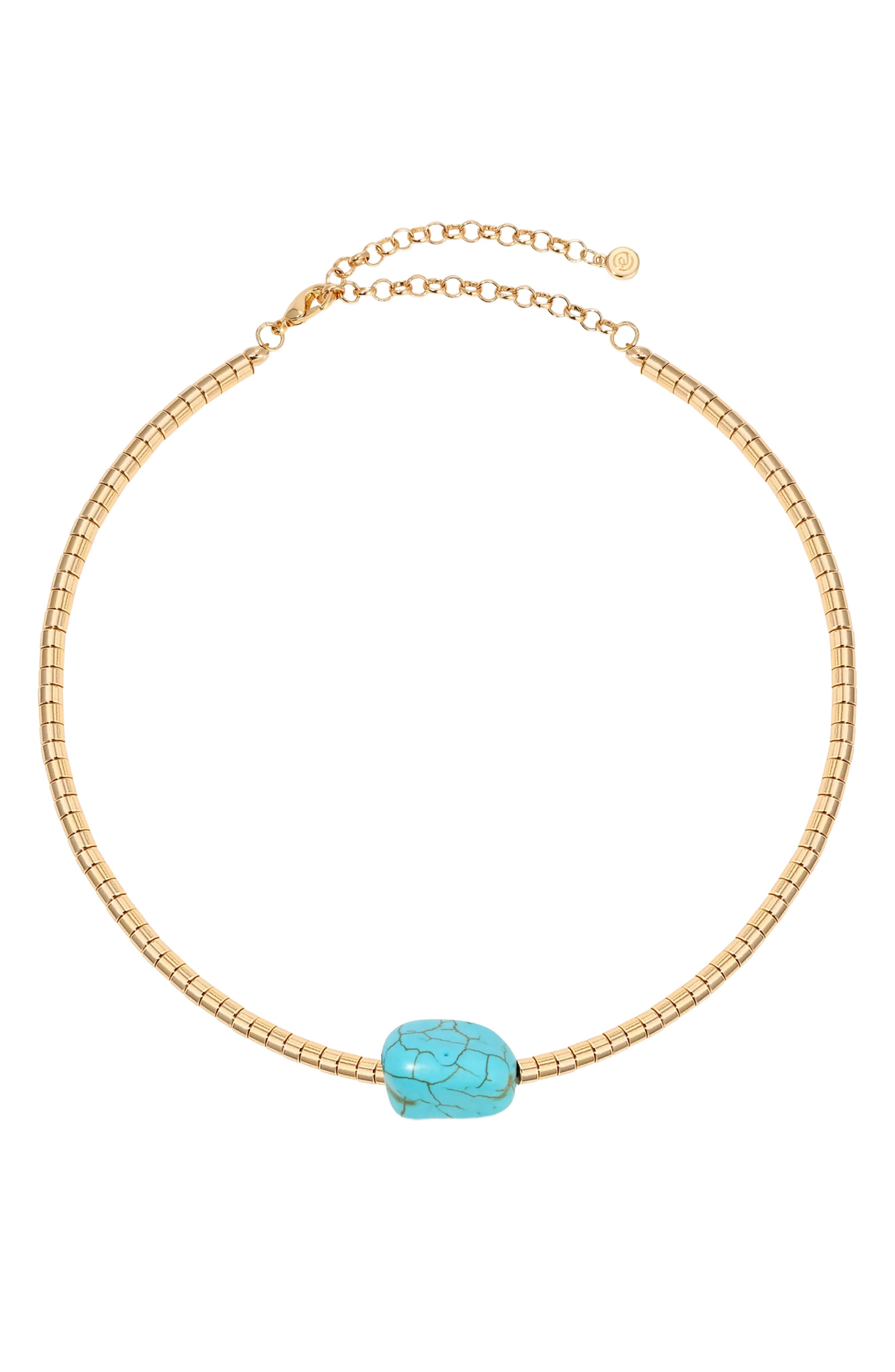 Ettika Turquoise Pendant Bead Necklace