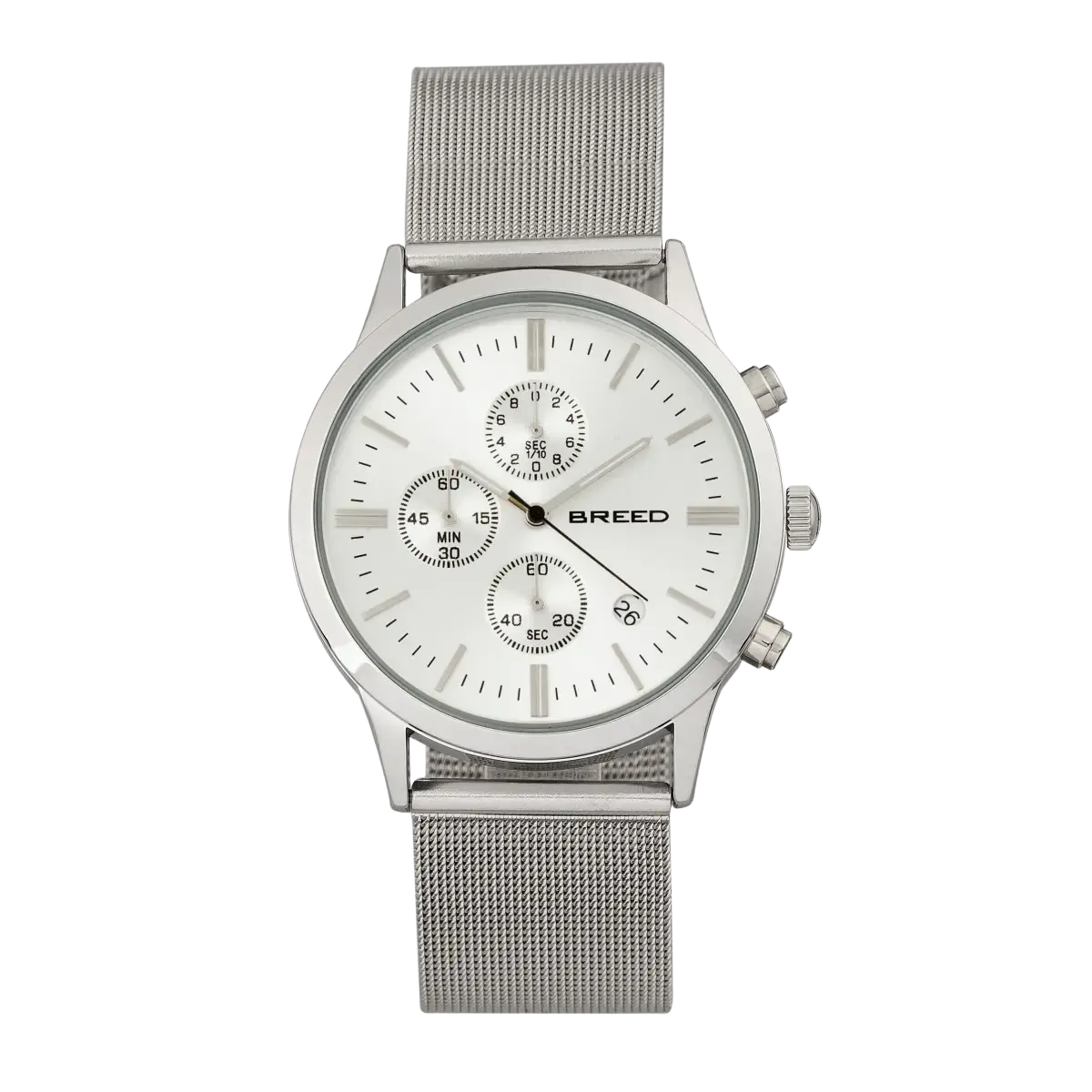 BREED Espinosa Chronograph Mesh-Bracelet Watch w/ Date