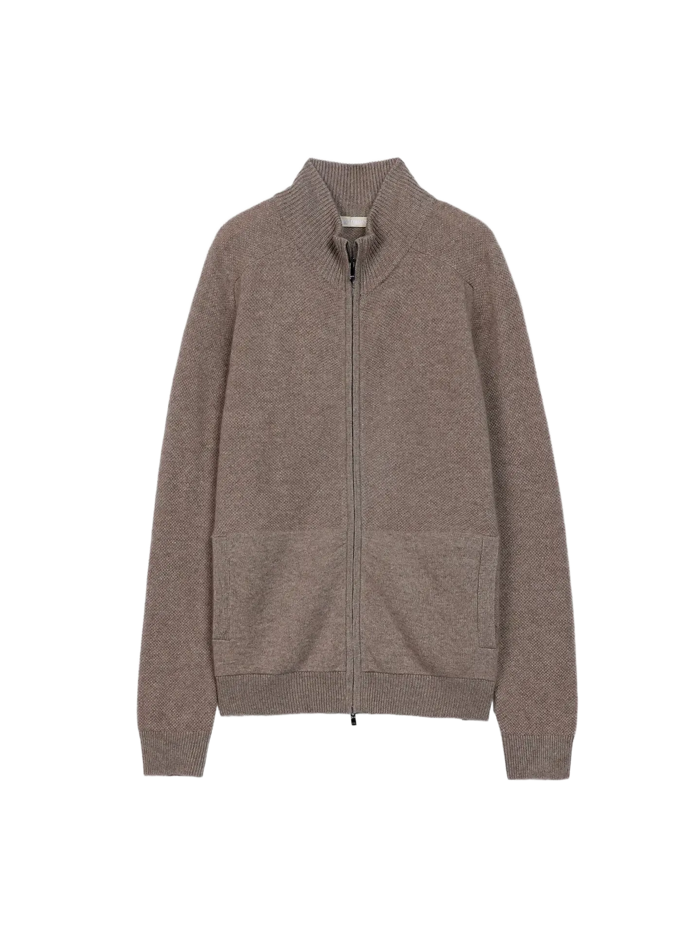 GOBI Mongolian Cashmere High Neck Full-Zip Cashmere Cardigan