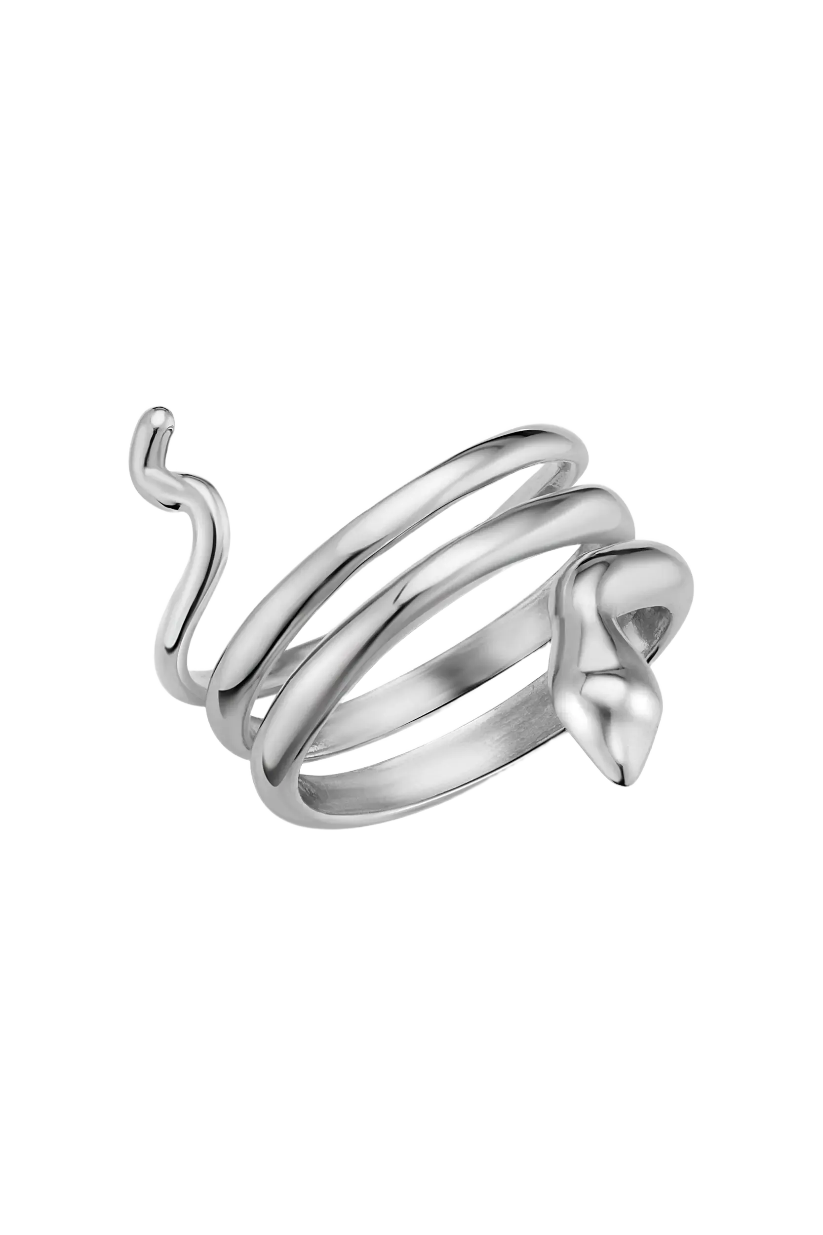 Oradina Sterling Silver Snake Wrap Ring