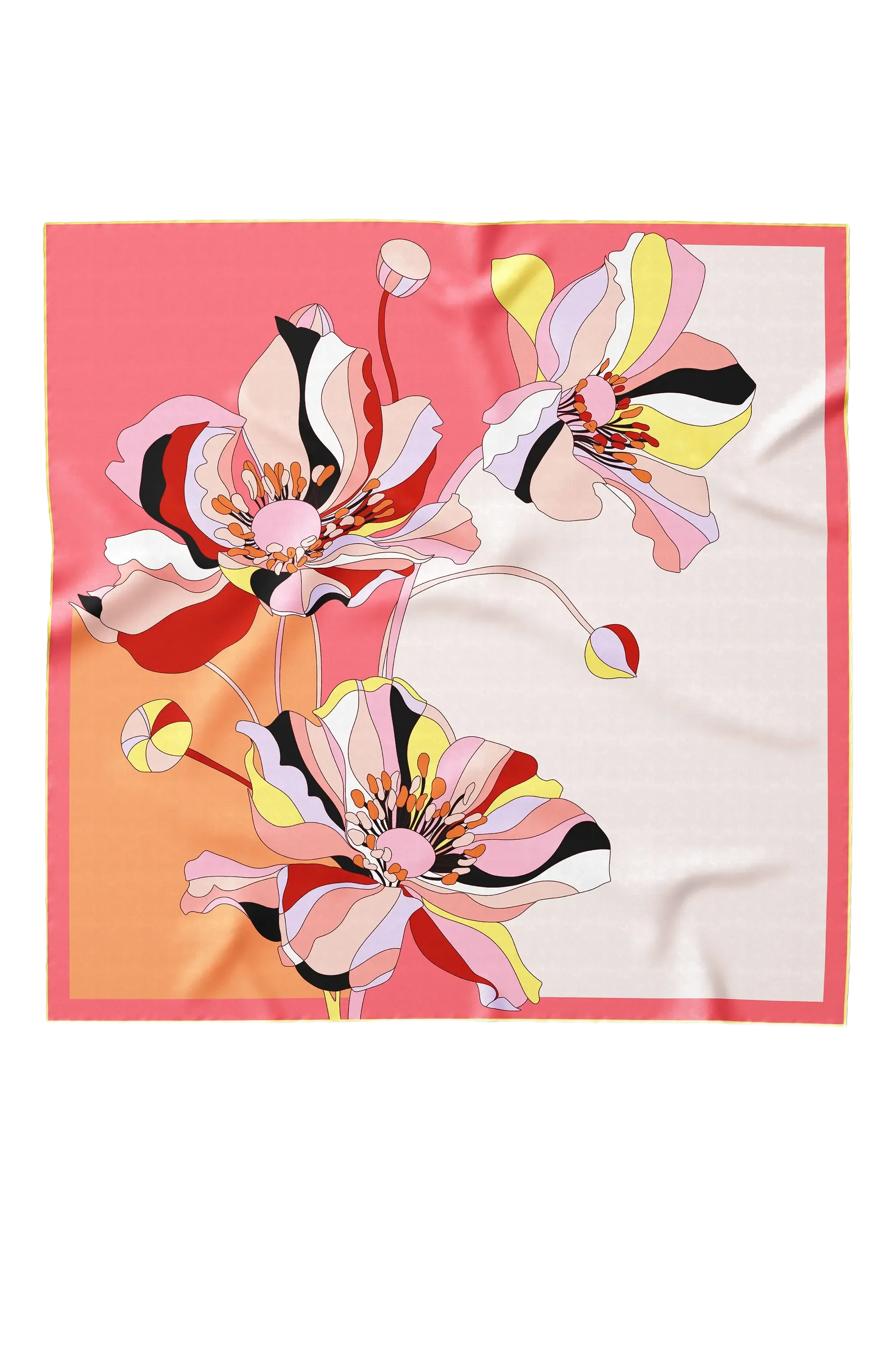Elizabetta Julia - Hand Rolled Large Silk Foulard for Women