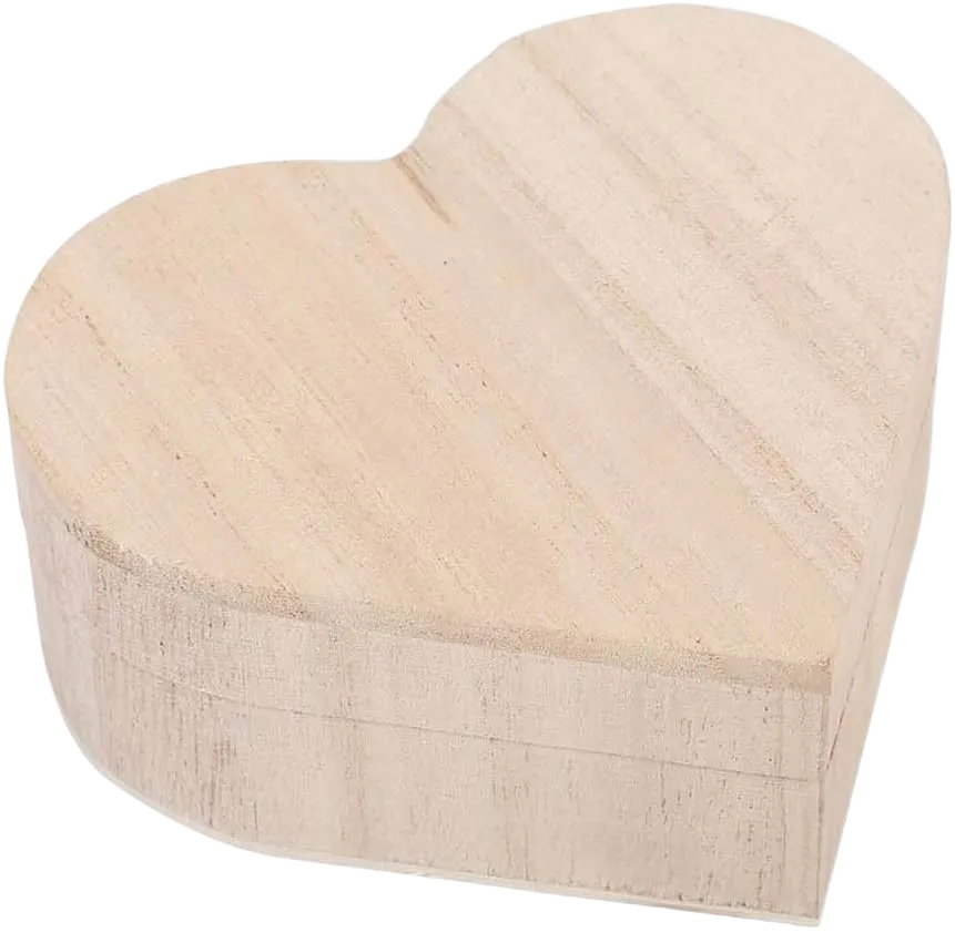 Wooden Jewelry Box, Small Wooden Storage Box Heart Shaped Jewelry Box Unfinshed Wood Nesting Keepsake Storage Decoration Craft for Crafts Storage