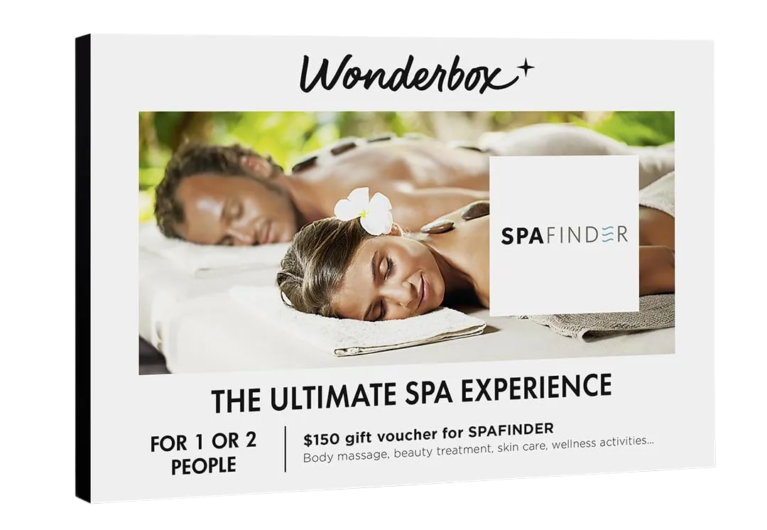 Wonderbox – Original Gift Idea - Experience Gift – The Ultimate Spa Experience- Spa Finder Voucher - For 2 people – Relaxing gift