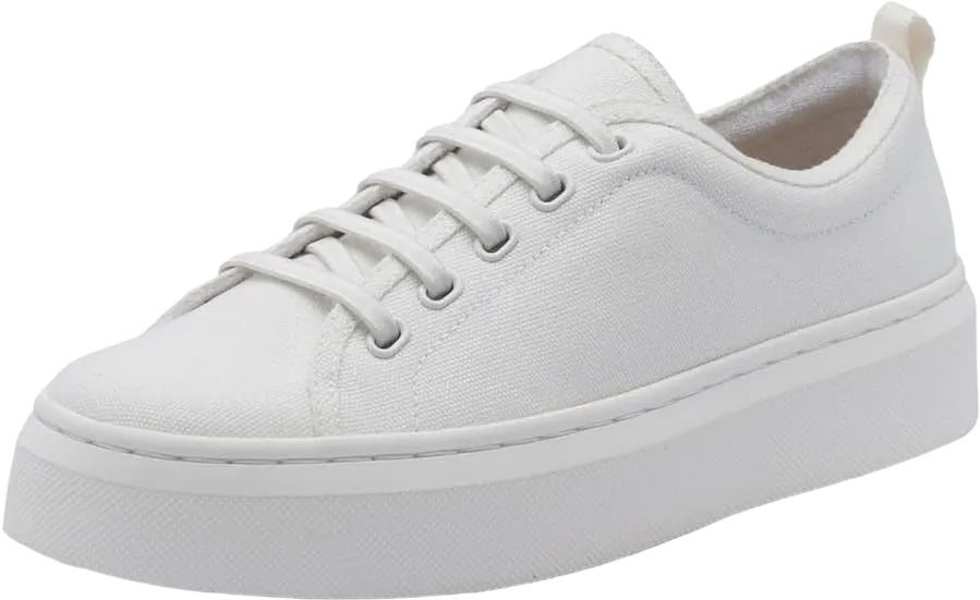 ABEO Jumpstreet Bungee Sneakers for Women | Arch Support Sneakers | No-tie Women's Sneakers | Fashion Sneakers | Built-in Orthotic Insole 9 White Canvas