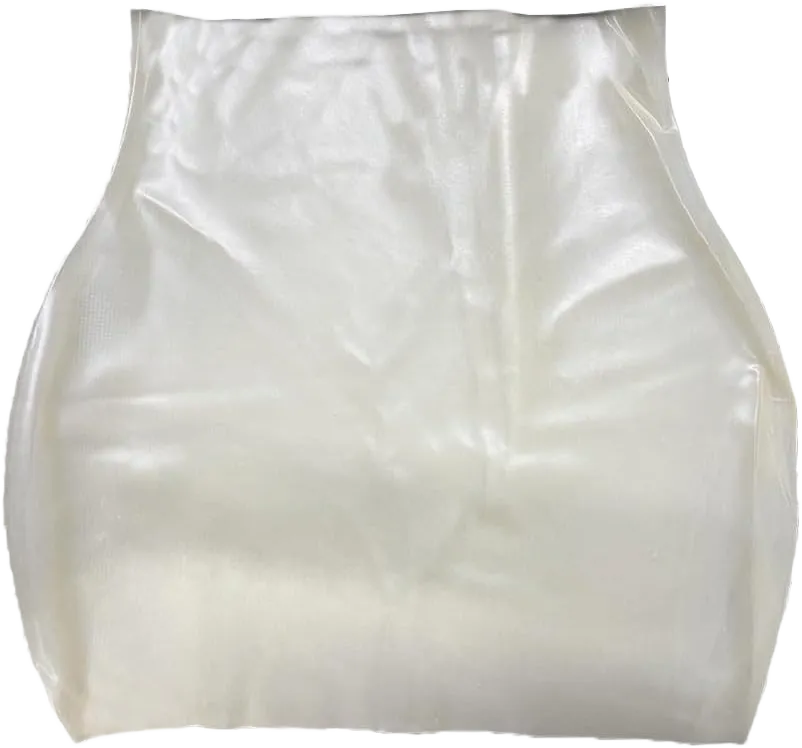 Women's Latex Rubber Gummi Black Mini Skirt Large Transparent