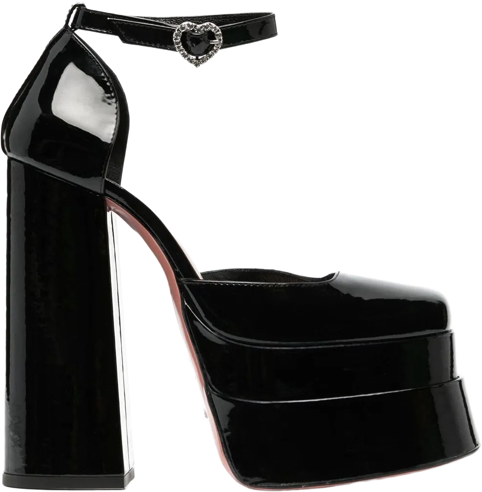 patent-leather platform 160mm pumps
