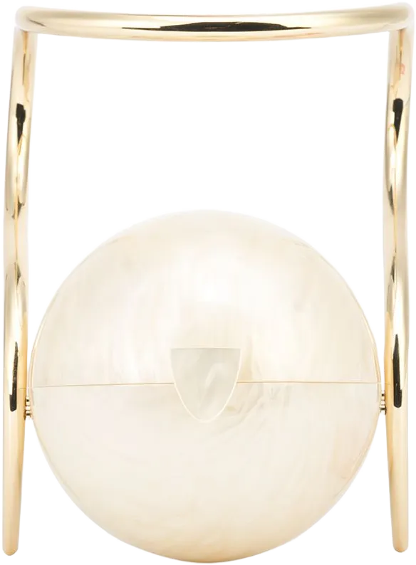 Pearl top-handle clutch bag 