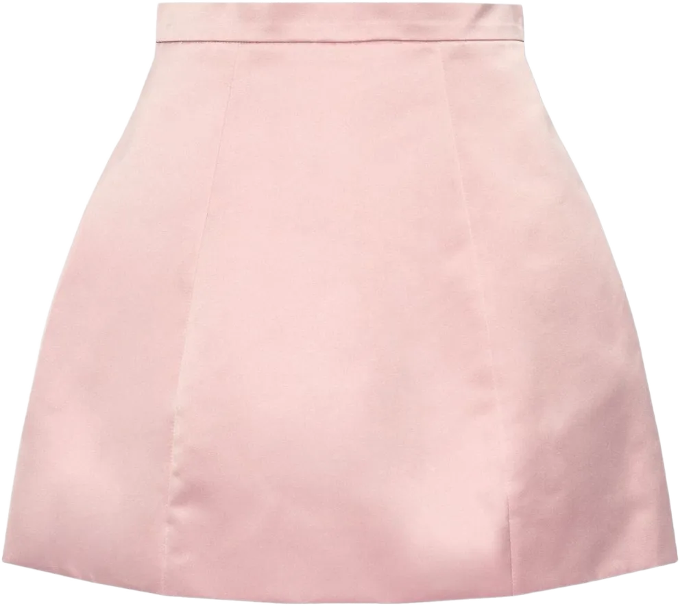 duchess-satin mini skirt 