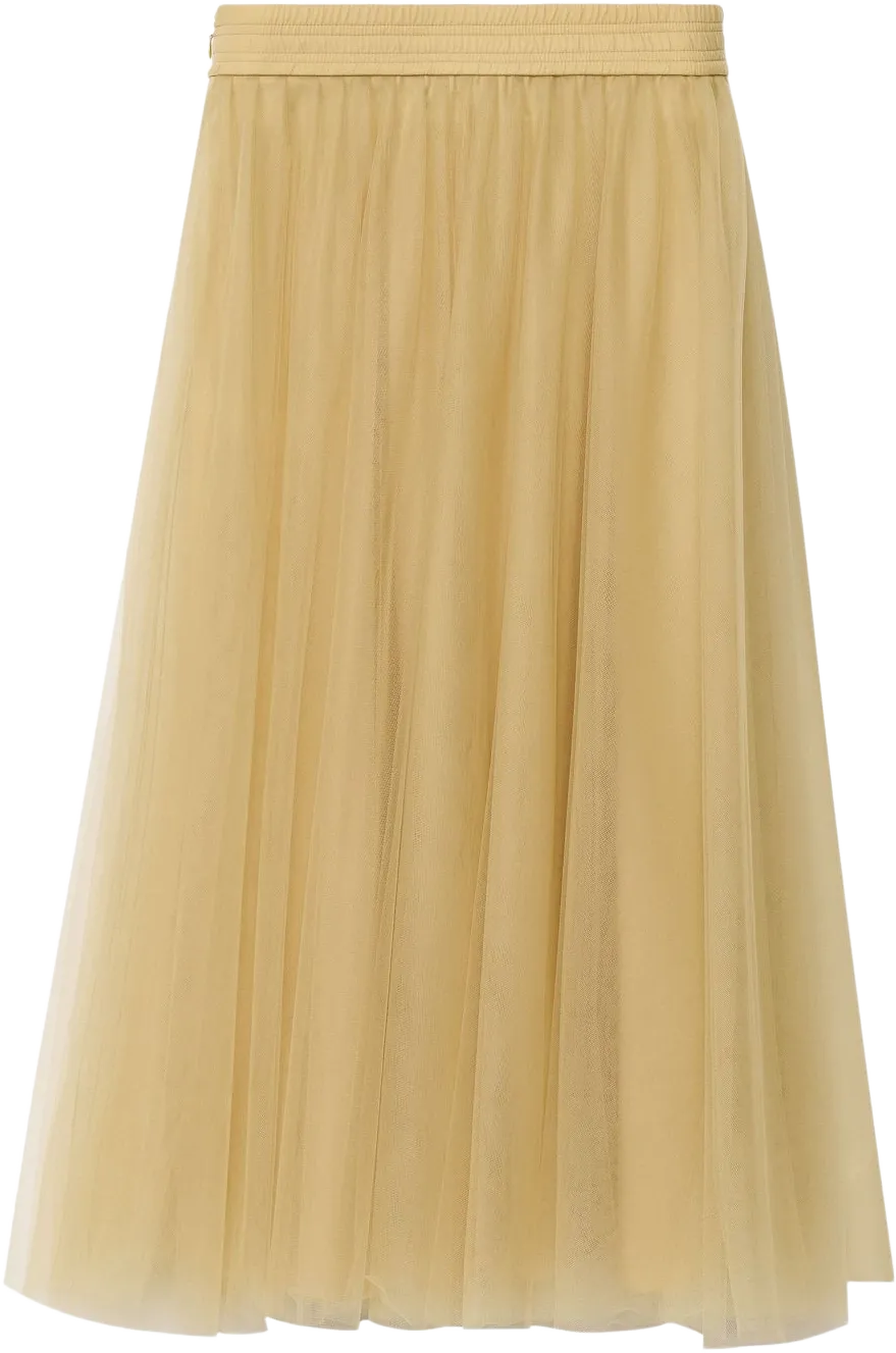 pleated midi skirt 