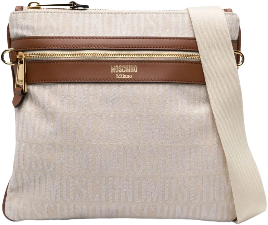 monogram-jacquard crossbody bag