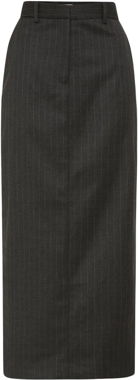 Gilles pinstripe pencil midi skirt