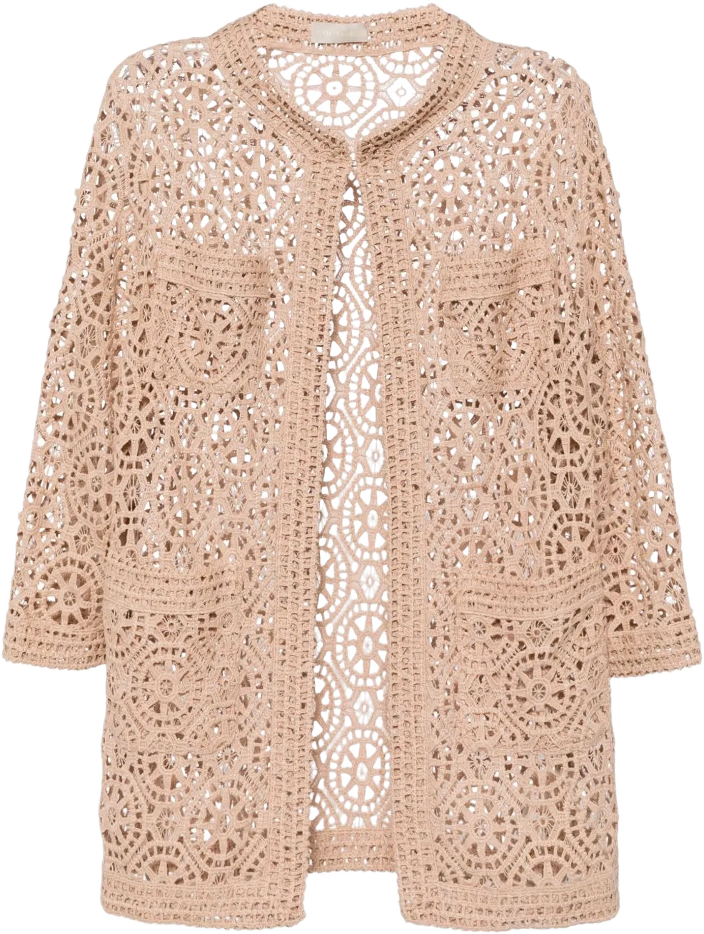 macramé short cardigan