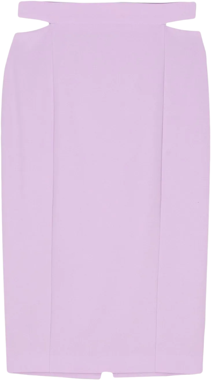 cut-out midi skirt