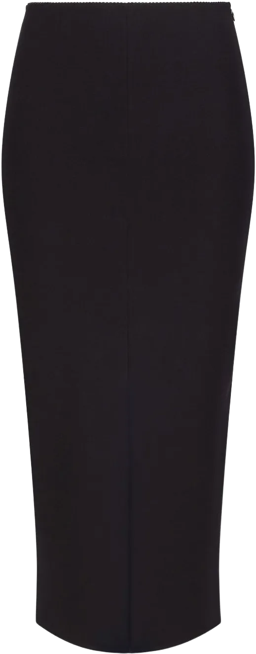 high-waist pencil skirt