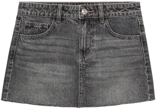 Denim mini-skirt