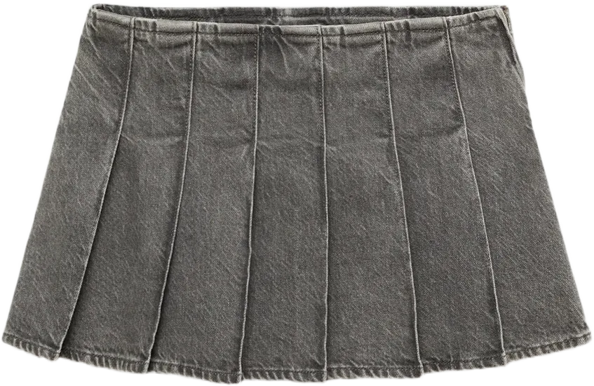 Denim mini-skirt