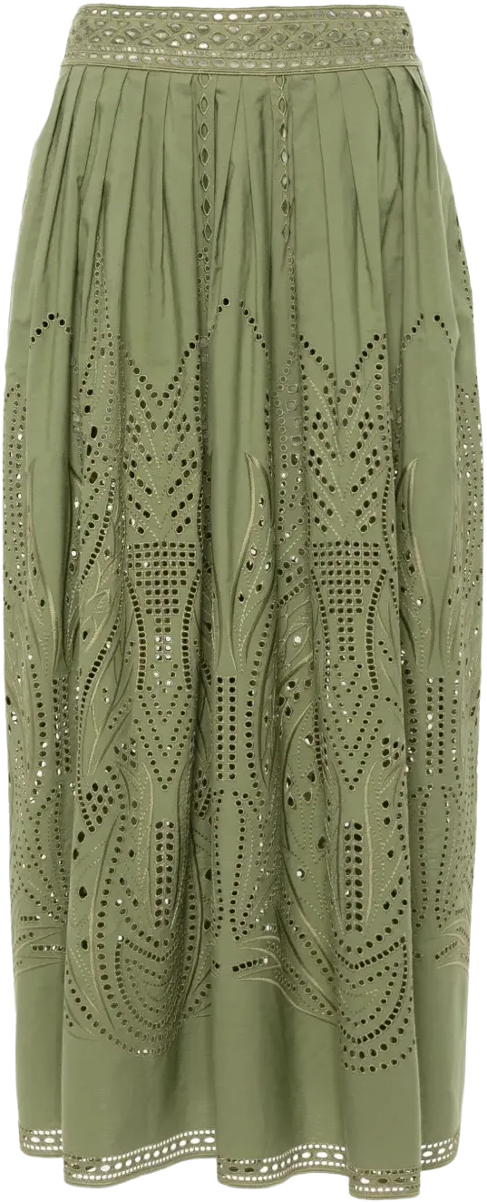 A-line satin maxi skirt