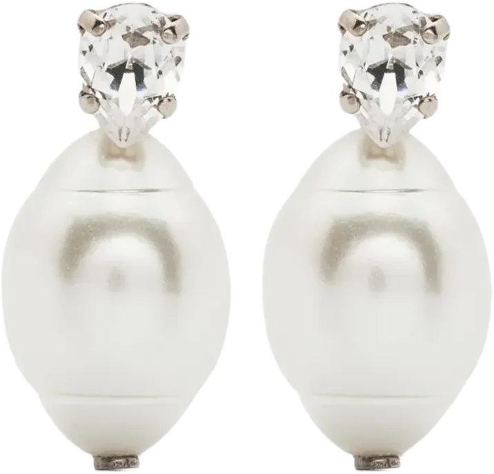 pearl drop earrings