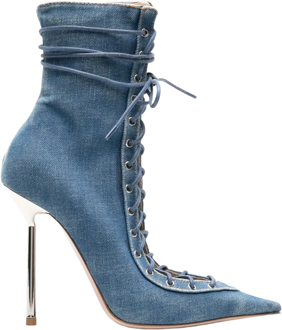 Colette 120mm denim ankle boots