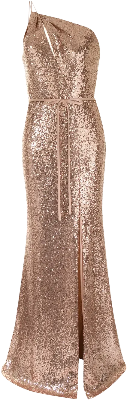 sequin-embellished gown