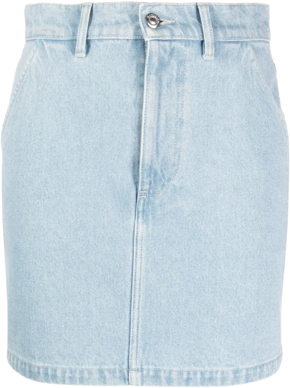 denim mini skirt