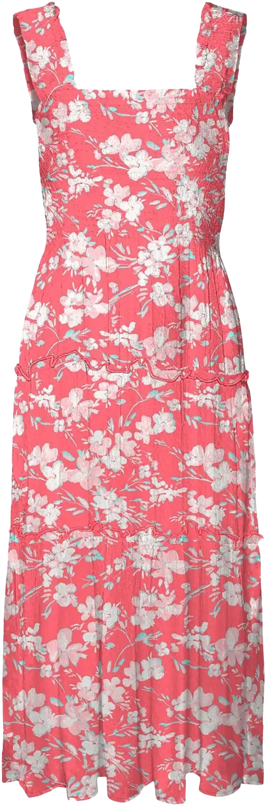 Vero Moda Womens Floral Print Smocked Sundress