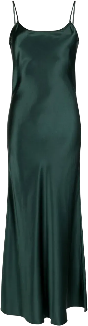 liquid silk slip dress