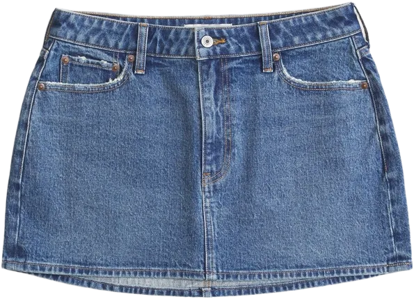Curve Love Mid Rise Denim Mini Skirt