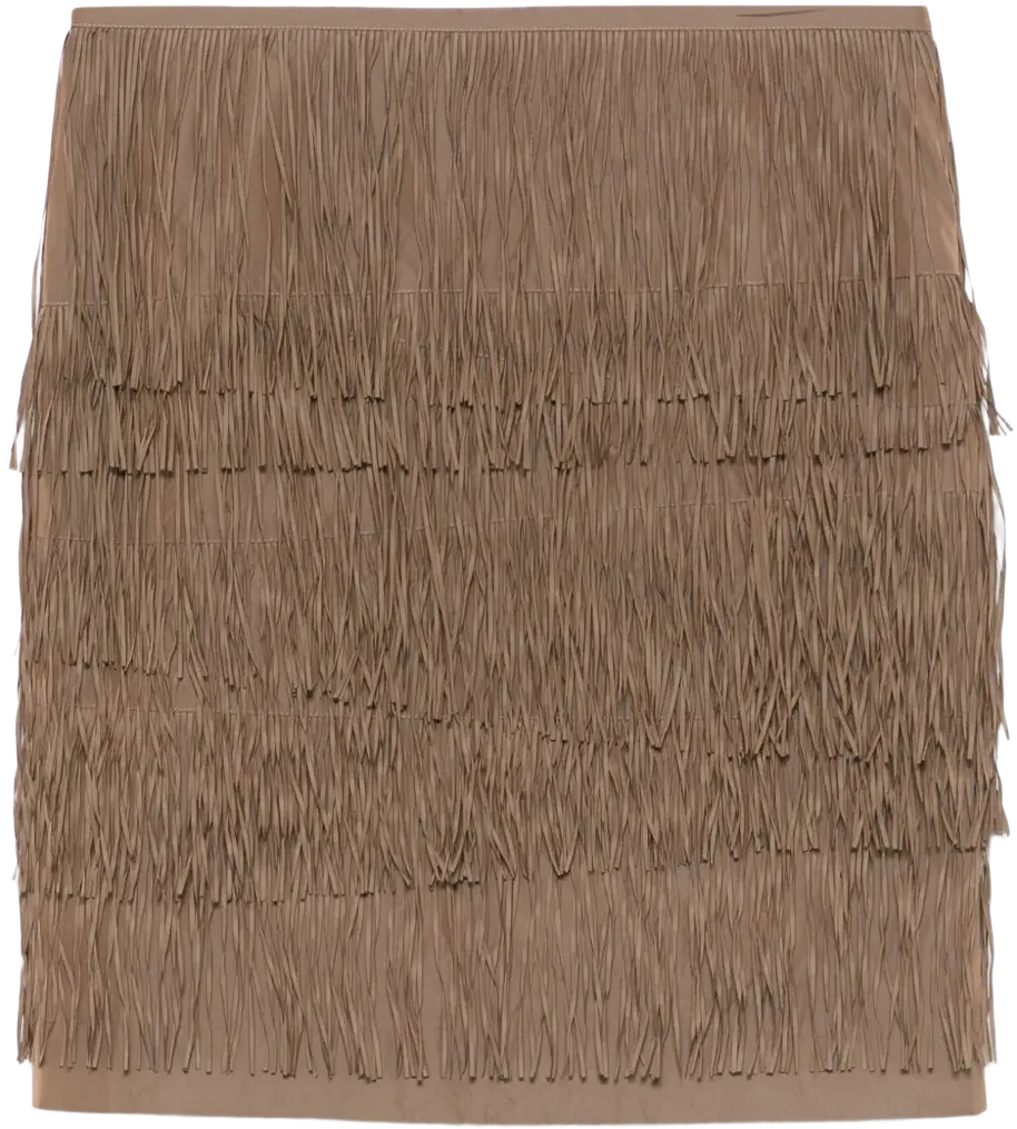 2005 fringed mini skirt