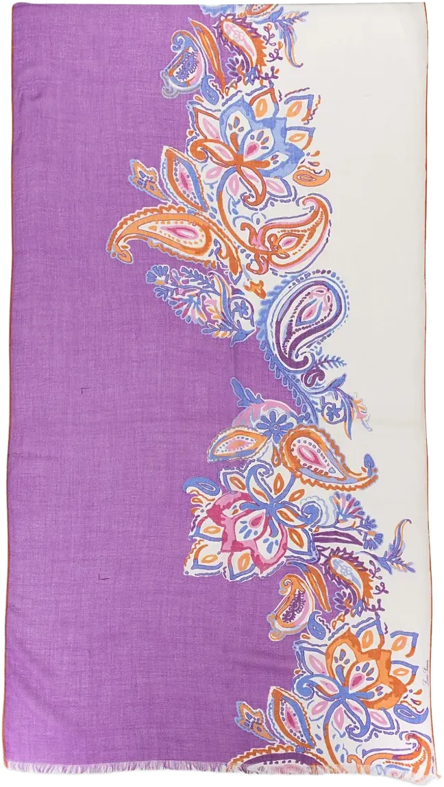 paisley-print scarf