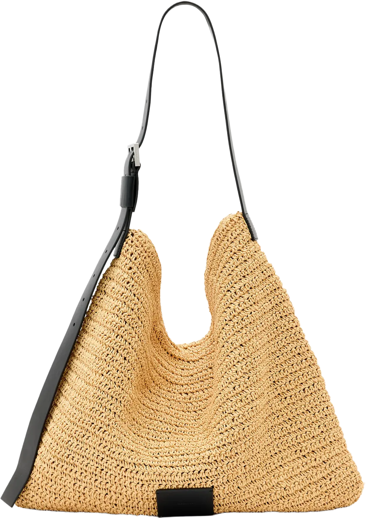 AllSaints Asha Straw Shoulder Bag