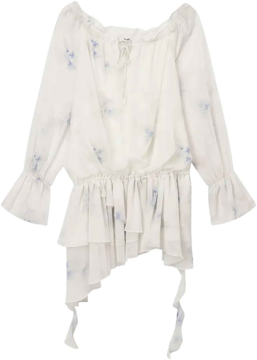 floral ruffle dress