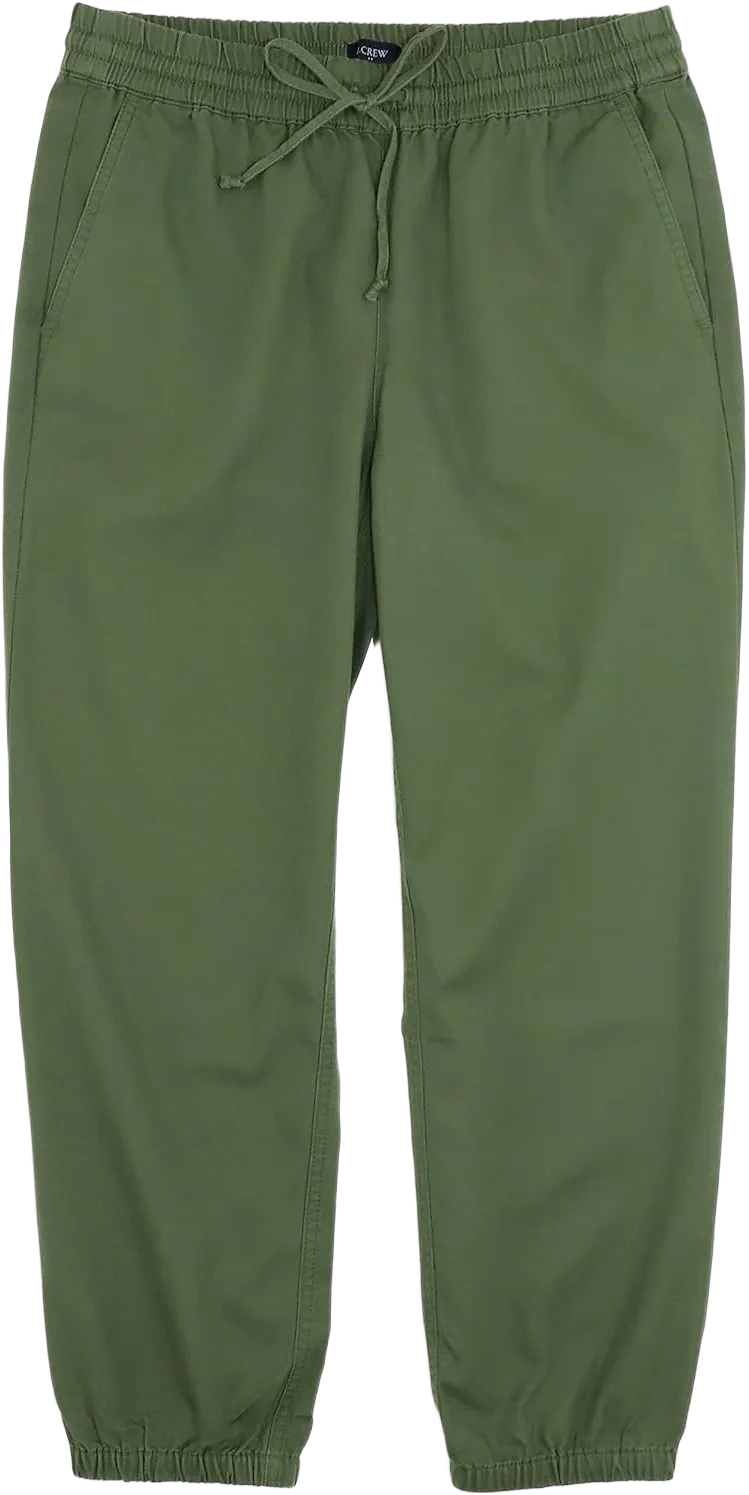 J.Crew Mercantile Women's 26" Soft Twill Jogger Pant 10 Utility Green