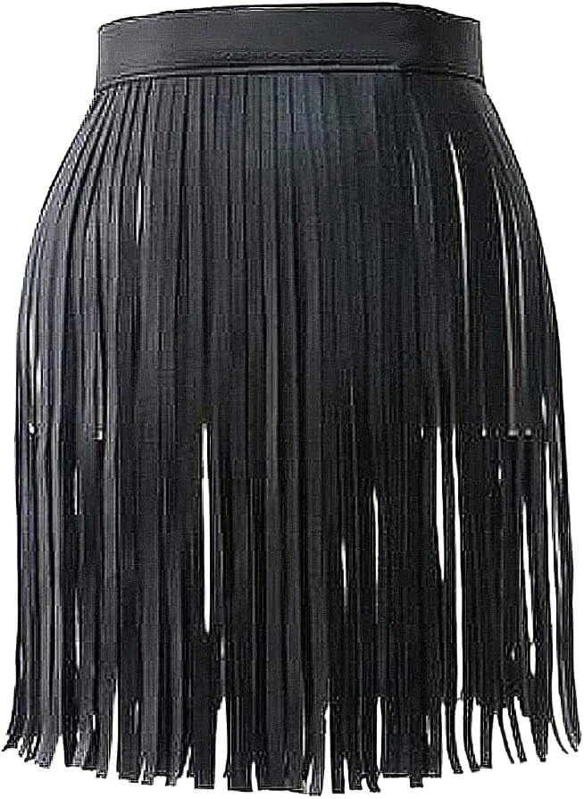 Halloween Costume Women Punk Leather Cinch Belt Gothic Tassel Waist Belt Western Punk Skirt Belts Waistband Rocker Dance Fringe Skirt Party Rave Outfit Waistband