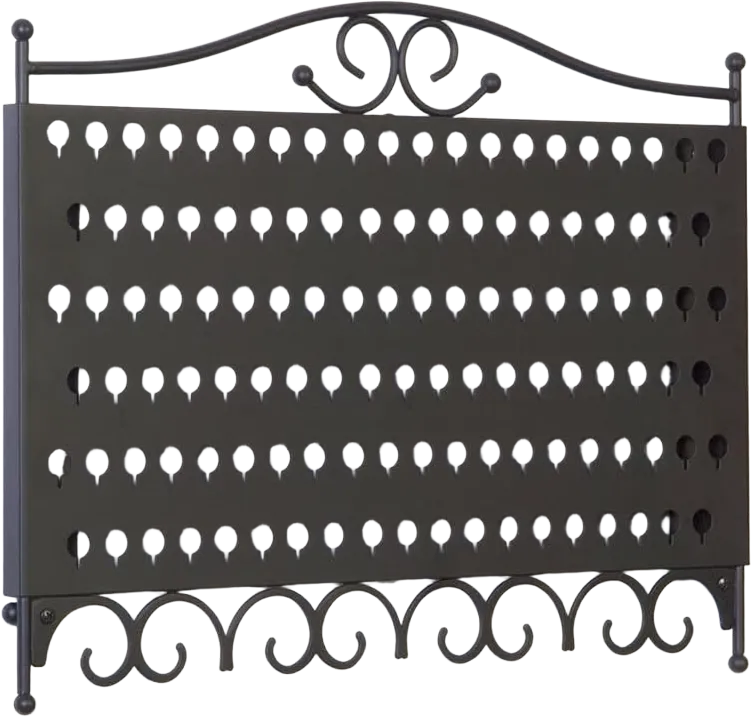 Mango Steam Wall Mounted Closet/Wardrobe Display Hanger Organizer for Jewelry & Earrings With Hooks for Necklaces, Bracelets, Accessories - Black