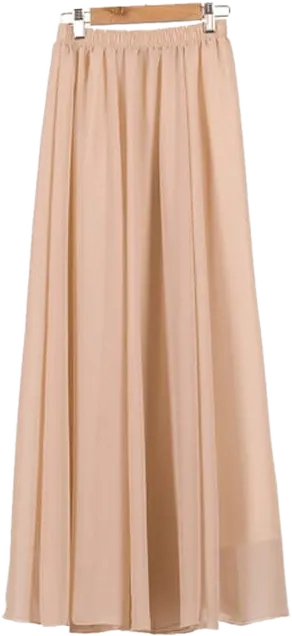 Women's maxi skirt two layer boho high waist skirt