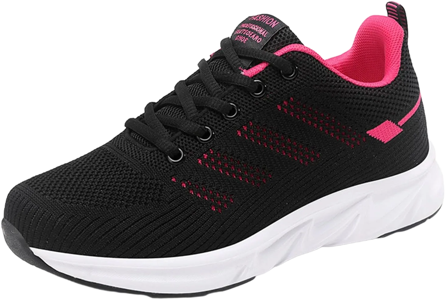 HINDOLA Womens Sneakers Lightweight Running Shoes Mesh Breathable Fashion Sneakers Athletic Comfortable Casual Non Slip Walking Shoes 5 Rose