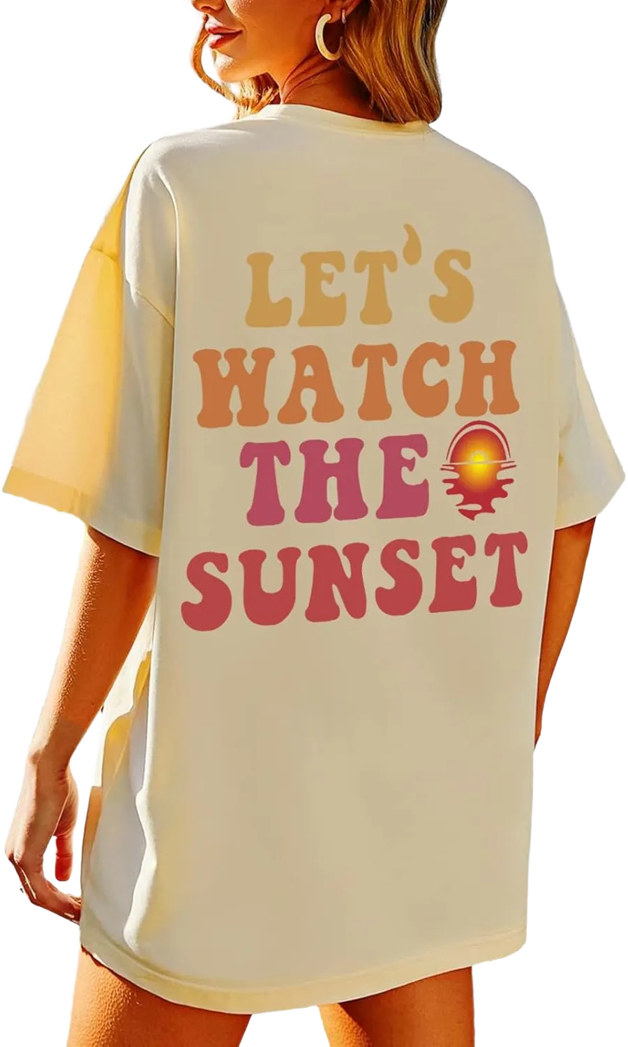 Slogan Graphic Boyfriend Tees Gym Oversized Aesthetic Letter Print T Shirts for Women Trendy Drop Shoulder Tshirt