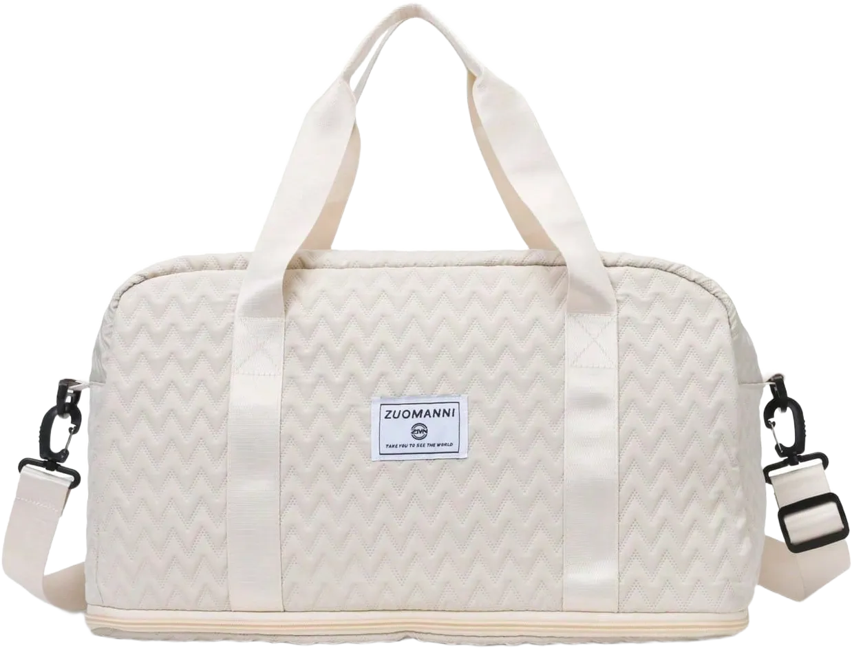 Large Capacity Fashion Waterproof Kids Shoulder Bag With Wet/Dry Separation, Portable Handbag For School Dorm Clothes Storage, Unisex Travel Messenger Bag