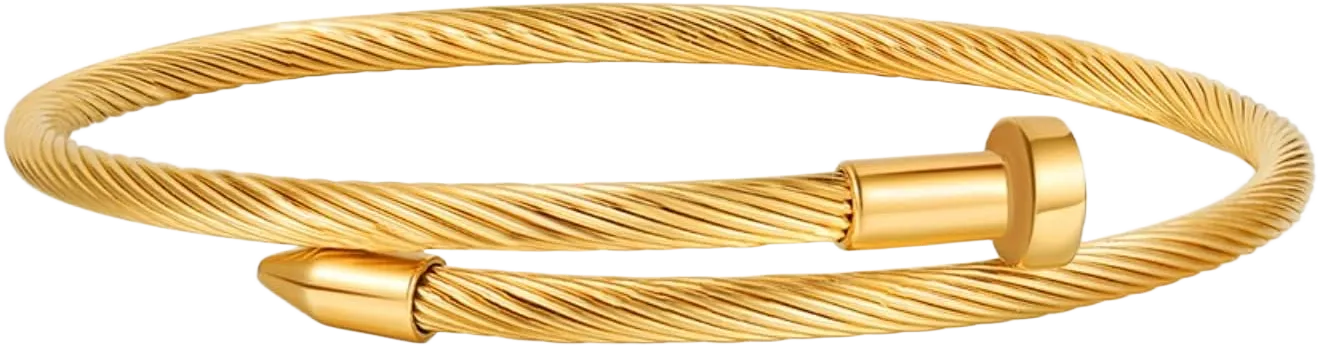 Women's Bracelet, 14K Gold Plated Tennis Bracelets Classic Cuban Chain, Beautiful Hip Hop Fashion Cute 925 Sterling Silver Adjustable Jewelry Gift (A16), 6.5in