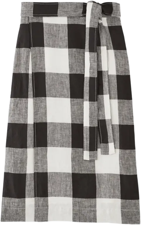 The Linen Wrap Skirt