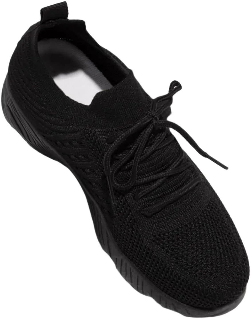 Running Shoes For Women Arch Support Slip On Walking Shoes Lightweight Workout Tennis Shoes Breathable Fashion Sneakers 9 Black