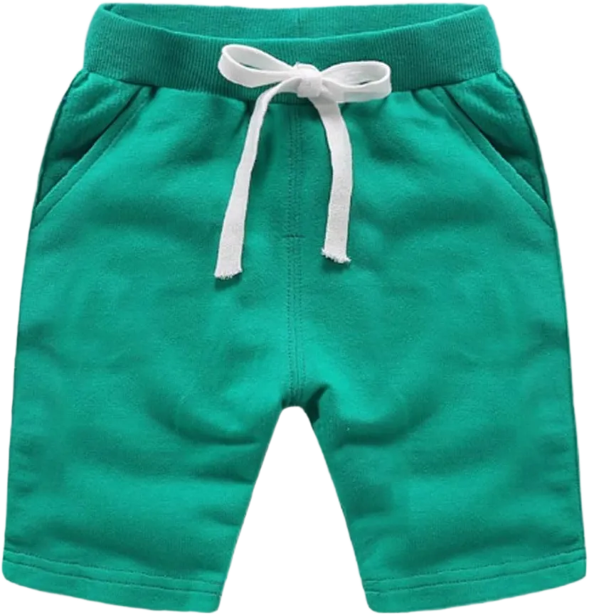 Ding-dong Baby Toddler Kid Boy Summer Solid Cotton Shorts 1T Green
