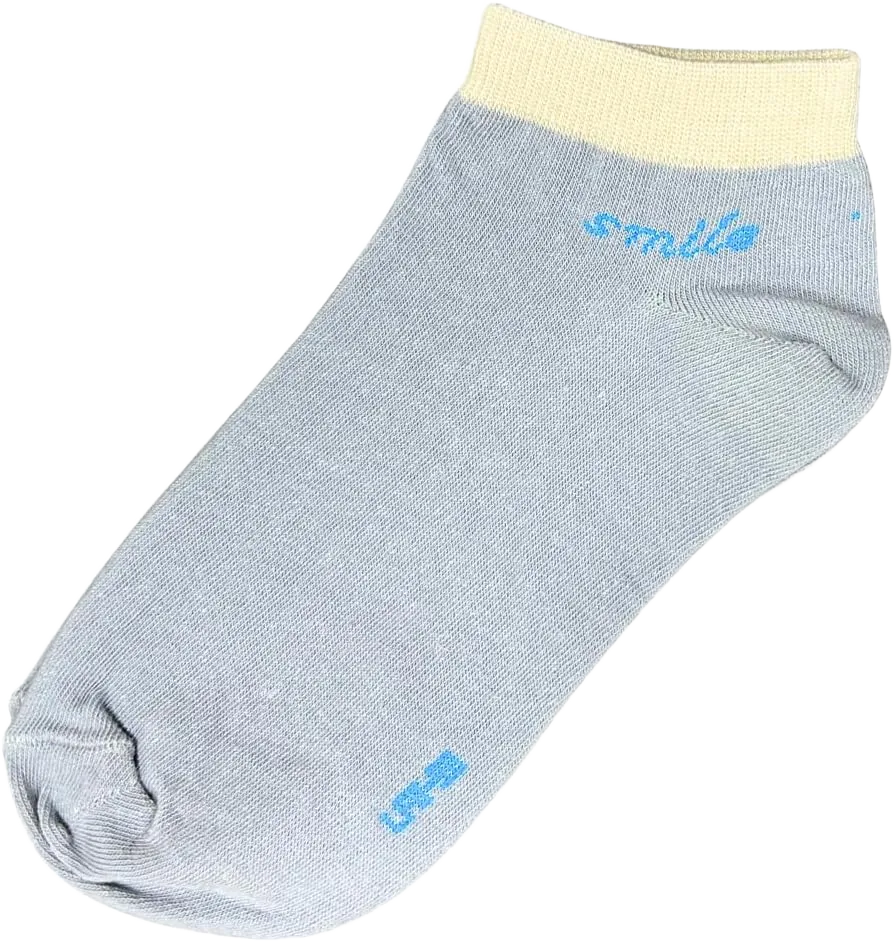 4 Pairs Women's Cozy Ankle Socks - Mono Color 100% Cotton Soft Comfort 5-9 Short 4 Pairs of Blue